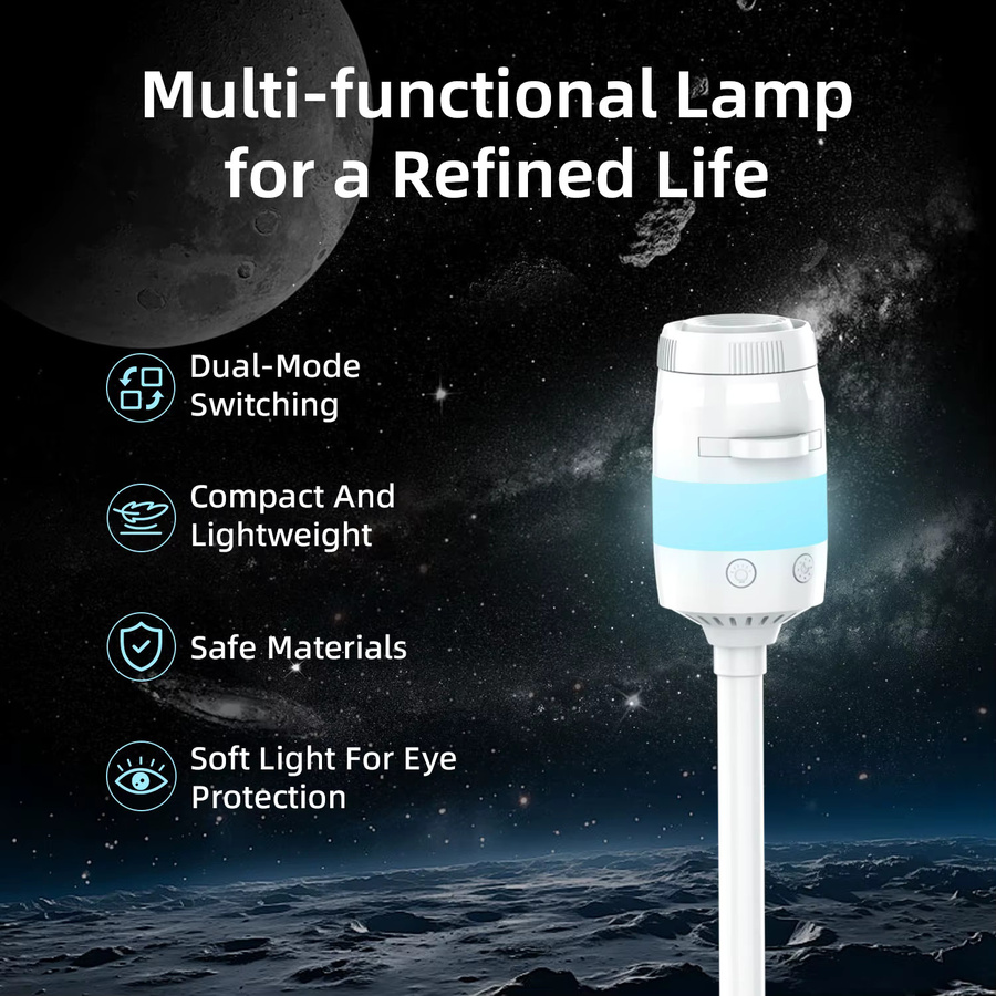 AUSYLE 2-in-1 USB Auto-Ambientelicht mit Projektionsfunktion in Weiß - Bild 2
