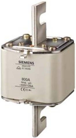 Siemens Sicherungseinsatz 3NA3480, Größe 4, 1000A, 500V, Farbe: Silber - Bild 1