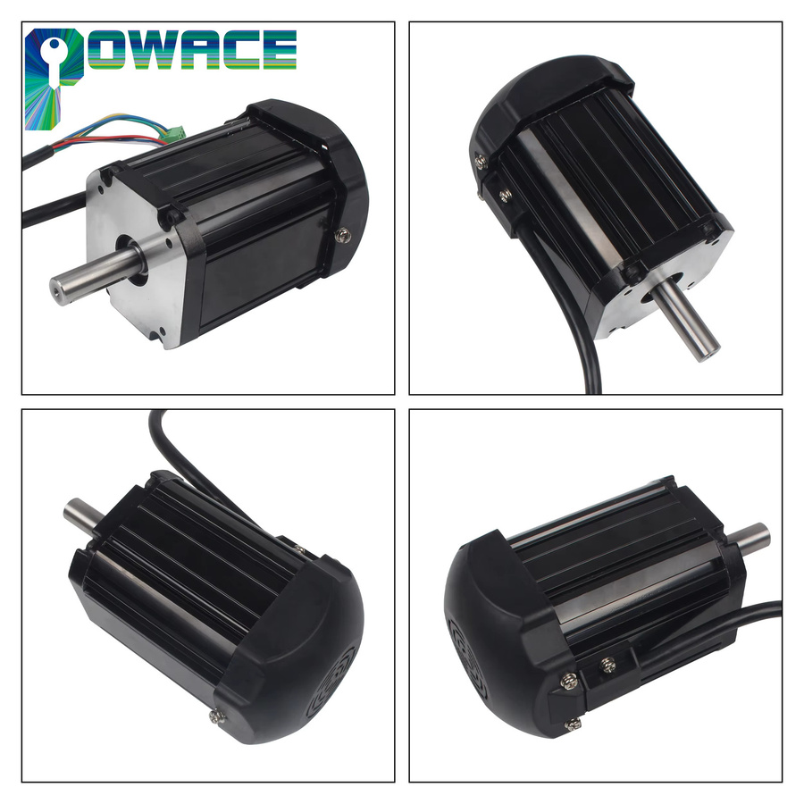 POWACE DC bürstenloser Spindelmotor mit Hauptsteuerplatine und Verkabelung für Drehmaschinen CD-210V MX-210V WM-210V, 1,1 kW, Schwarz - Bild 3