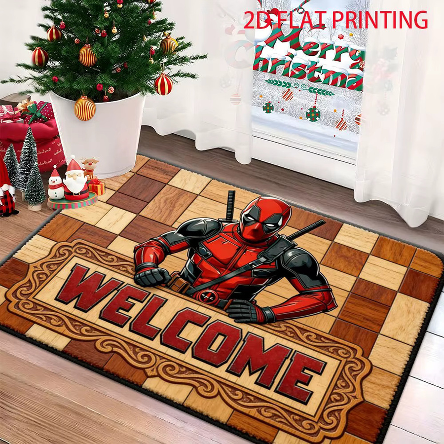 Beast Kingdom Marvel Deadpool Willkommens-Teppich, wetterfest, mehrfarbig, B: 140 cm, T: 60 cm - Bild 4