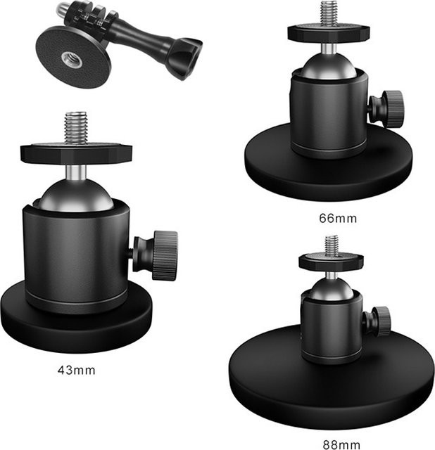 Magnetische Saughalterung Basis SZKOSTON Action Kamera Halter für GoPro, Insta 360 und DJI Action, Schwarz - Bild 1