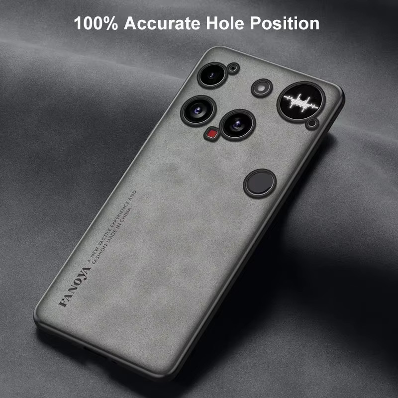 Luxus PU Leder Schutzhülle für Nothing Phone 3A Pro und Nothing Phone 3 5G, Stoßfeste Matte Silikon Rückseite, Mehrfarbig - Bild 3