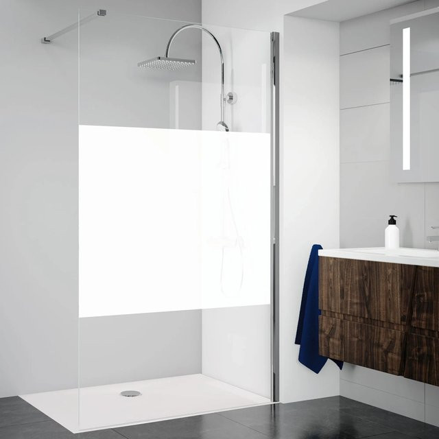 Breuer Walk-In Duschwand Panorama Intima in Chrom und Transparent, Breite: 90 cm - Bild 1