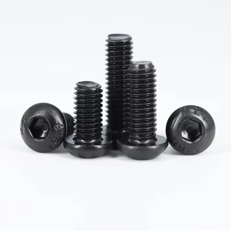 YMAX 2510-teiliges Rundkopfschrauben-Set aus Stahl in Schwarz mit Innensechskant-Knopfschrauben, Muttern und Unterlegscheiben in den Größen M2 bis M6 (Güteklasse 10.9) - Bild 3
