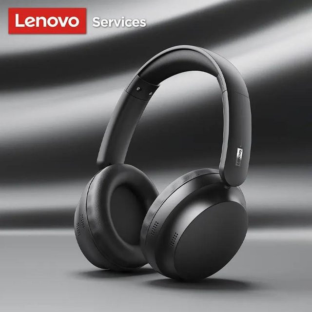 Lenovo LS108 Bluetooth 6.0 Over-Ear Headset mit Stereo Surround Sound und ENC Geräuschunterdrückung in Schwarz - Bild 1