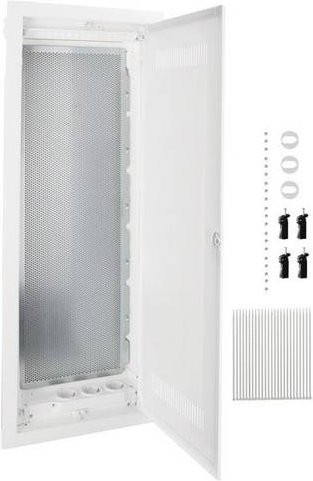 Hager Multimedia-Verteiler VH60WWV für Hohlwand, 5 Reihen, Weiß - Bild 1