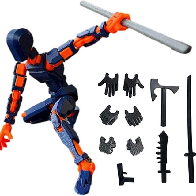 Kidsly Gestaltwandler-Roboter, Actionfiguren, 13-teiliges Set, schwarz - Bild 1