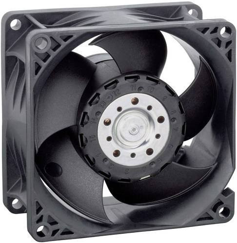 EBM Papst Axiallüfter 8214 JN, 24 V/DC, 132 m³/h, Schwarz, B/T/H: 80 x 80 x 38 mm - Bild 1