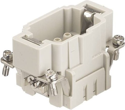 HARTING Stifteinsatz 09360062602 für 6 Crimpen in Grau aus Kunststoff - Bild 1