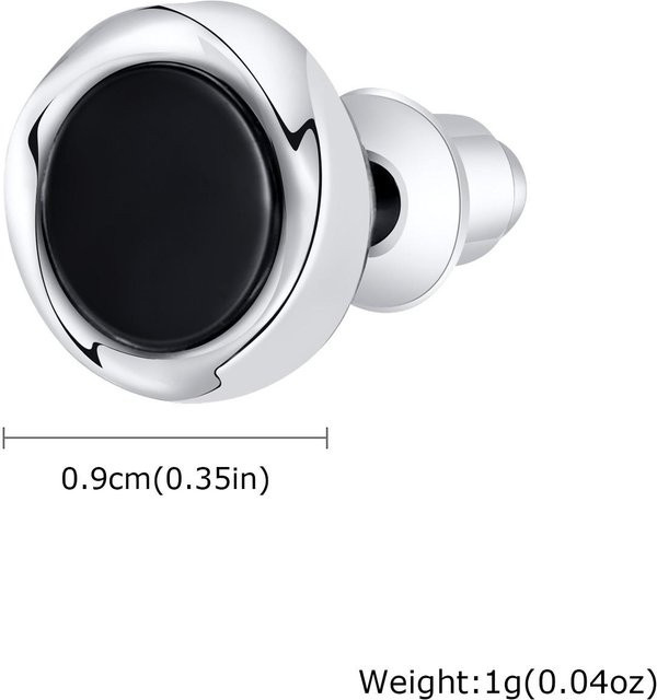 Lucky Star Jewelry Huggies Ohrringe, Kupfer, Schwarz, Herren - Bild 1