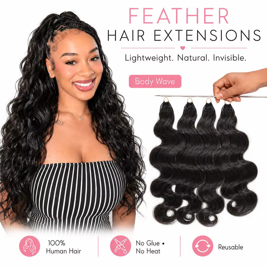 WOWANGEL Miracle Knots Haarverlängerung, Echthaar, gewellt, Damen - Bild 2