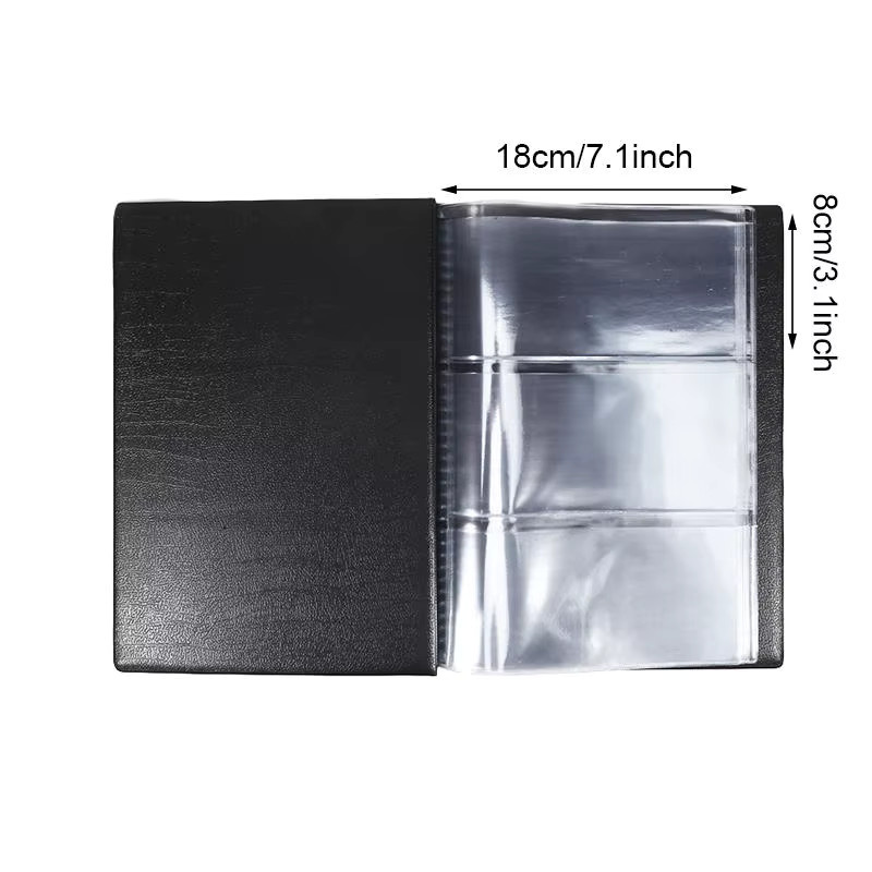Banknoten-Sammelalbum mit 30 Taschen und 10 Blättern in Schwarz und Transparent zum Schutz deiner Währungen - Bild 6