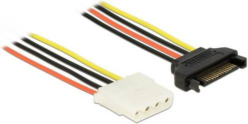 Delock Strom Anschlusskabel SATA, 0,2 m, Mehrfarbig (Schwarz, Rot, Weiß, Gelb) - Bild 1