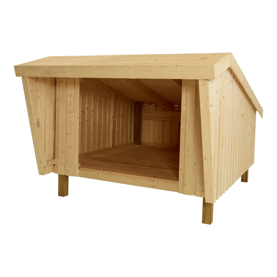 Plus A/S Shelter aus unbehandeltem Holz in Braun - Bild 2