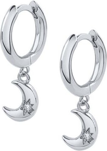 Creolen 925 Silber, Zirkonia, Damen - Bild 1