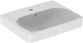 Geberit Waschtisch Smyle Square in Weiß mit Überlauf, B/T: 55 x 44 cm - Bild 1