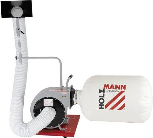 Holzmann Absauganlage ABS850DBK_230V in Weiß mit 750W und 56l Behältervolumen - Bild 1