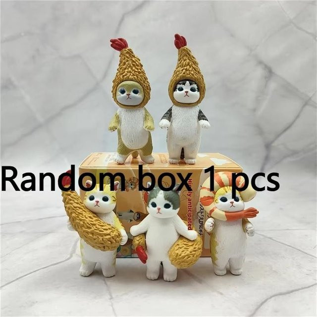Mufosand Frittierte Garnelen Haifisch Katze Blind Box Rucksack Actionfigur PVC - Bild 1