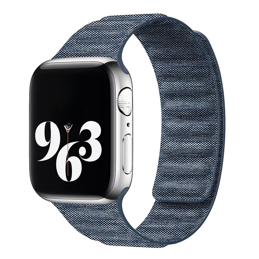 I LOVE LUO Uhrenarmband Denim-Nylon, Magnetschlaufenarmband, Unisex - Bild 4