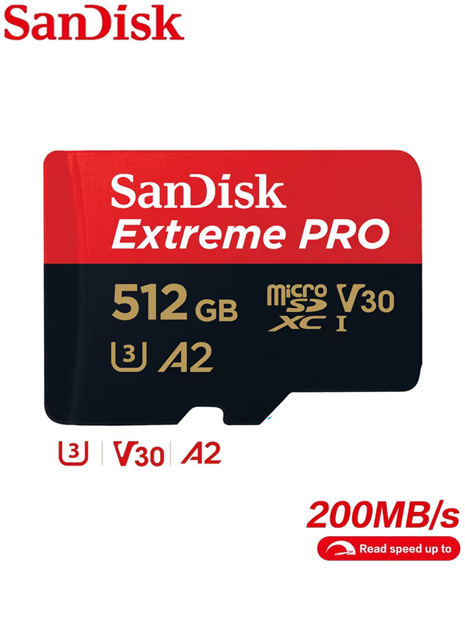 SanDisk Extreme Pro SD-Karte mit U3, 4K V30 und A2 Spezifikationen für Kamera und Smartphone - Bild 1