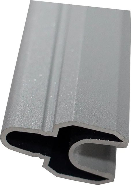 GroJa Solid Stecksystem Lisenenprofil Silbergrau, Höhe: 180 cm - Bild 1