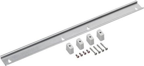 Spelsberg Hutschiene AK NS35-406 gelocht aus verzinktem Stahlblech, Farbe: Silber, Länge: 406 mm - Bild 1