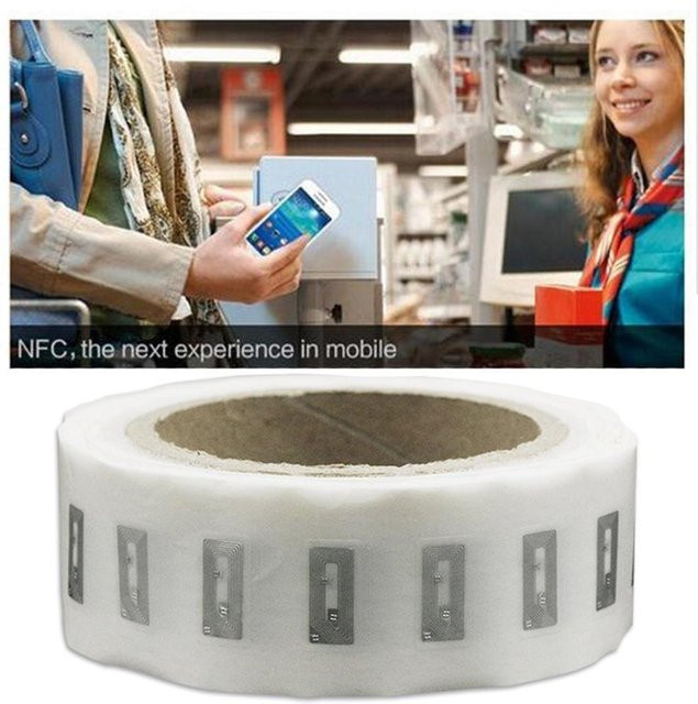 Wiederbeschreibbare NFC-RFID-Aufkleber mit UID-Änderbarkeit, 13,56 MHz, 1K S50 Block 0, Farbe: Weiß - Bild 1
