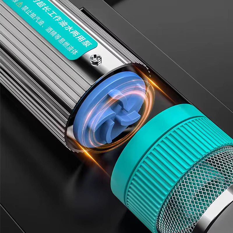 Tragbare elektrische Öltransferpumpe mit Lithium-Akku für Diesel und Wasser, wiederaufladbare Dual-Use-Pumpe mit hohem Durchfluss und Saugleistung - Bild 6
