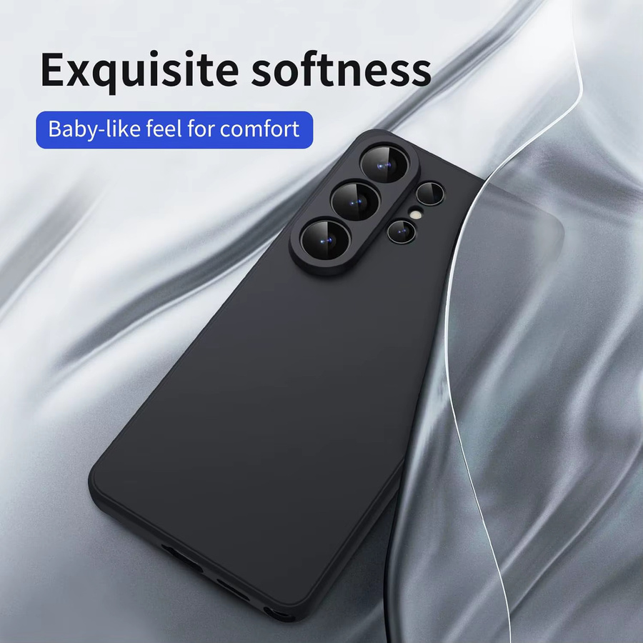 Stoßfeste Silikon-TPU Handyhülle für Samsung Galaxy S26 Ultra S25 S24 S23 S22 S21 FE Plus in Schwarz - Bild 5
