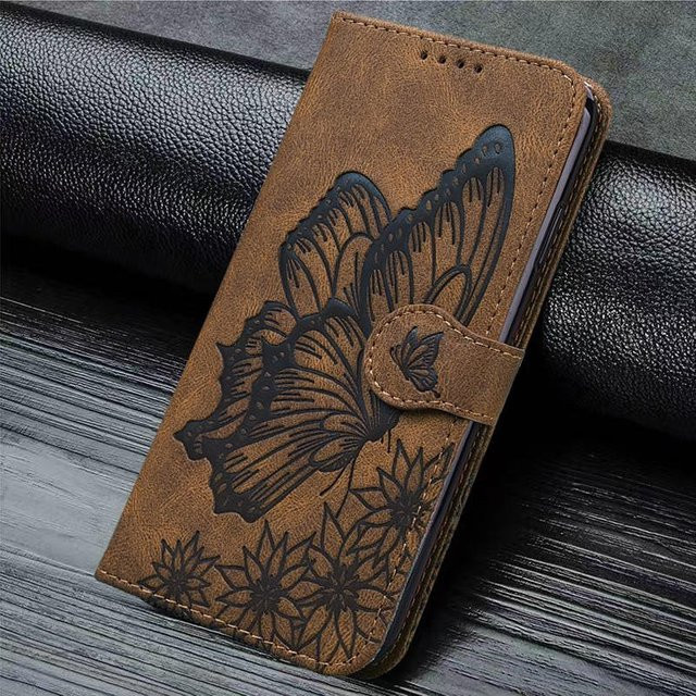 Xiaomi Mi 10T Lite Leder Klapphülle mit Brieftaschenfunktion und Strap in Braun - Bild 1