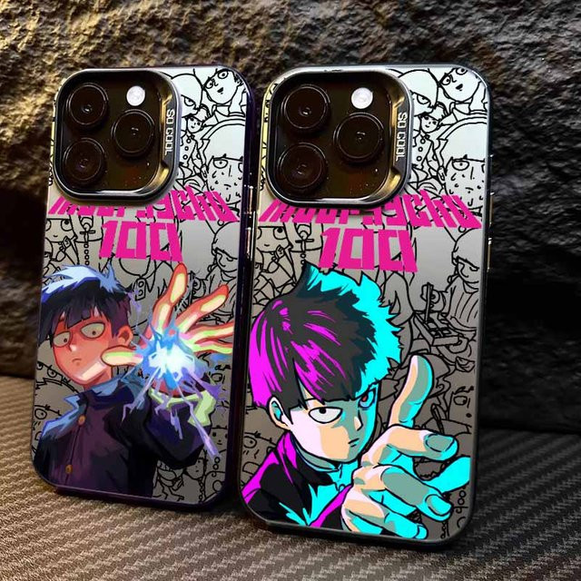 Bunte Silikon-Handyhülle im Mob Psycho 100 Anime Design für Xiaomi und POCO Modelle - Bild 1