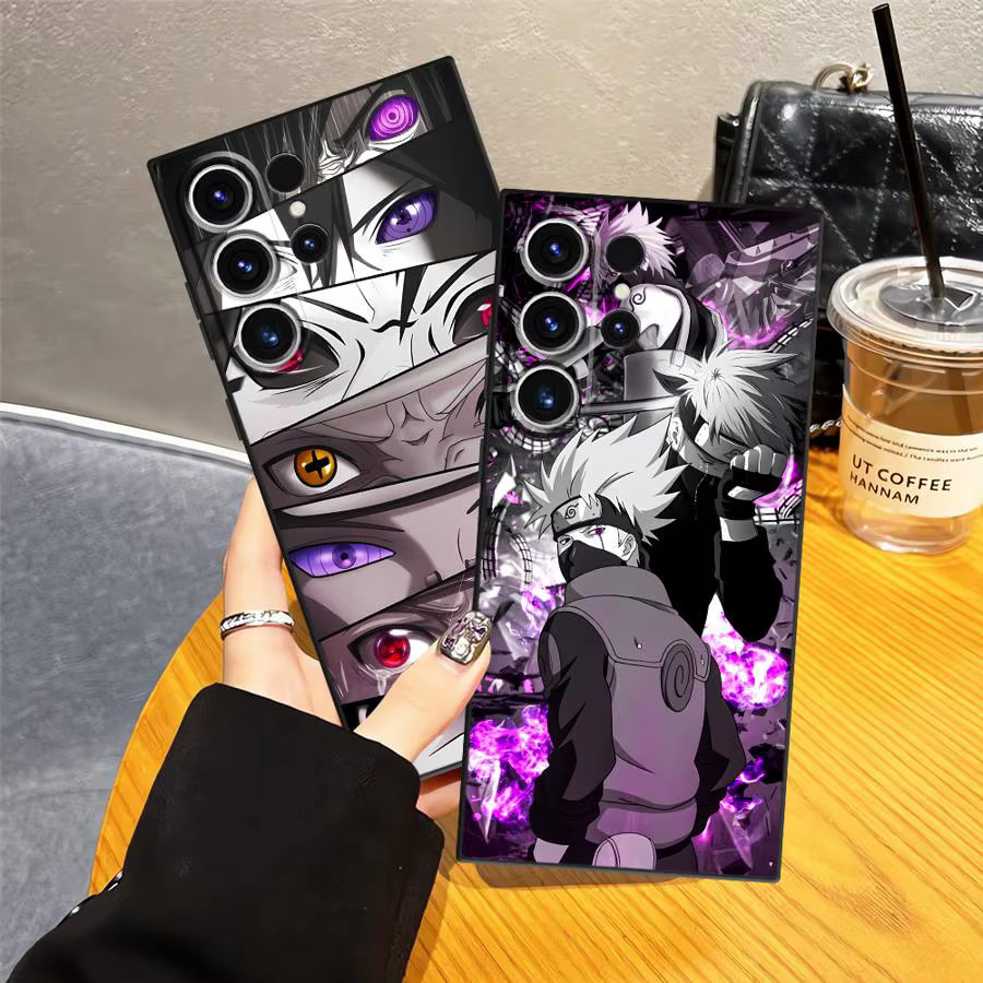 Weiche Handyhülle im Anime-Design für Samsung Galaxy S20, S21 FE, S23 Ultra, S24 Plus und S25 Edge in Schwarz und Multicolour - Bild 3