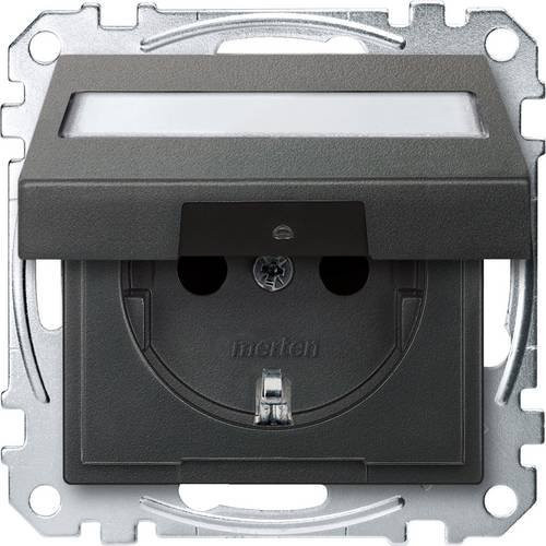 Merten Steckdose System M in Anthrazit mit IP44 Schutzart MEG2312-0414 - Bild 1