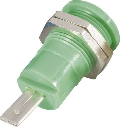 Schnepp BU 4600 gr Sicherheits-Laborbuchse für vertikalen Einbau, Farbe: Grün, Stift-Ø: 4 mm - Bild 1