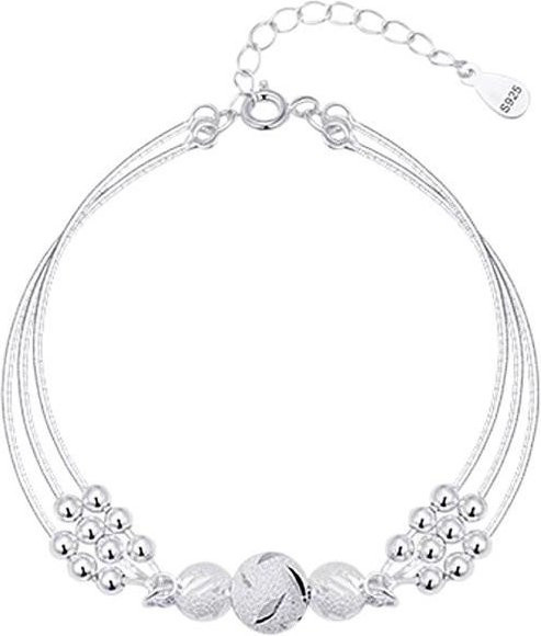 Sansheng Transferperlenarmband, Weiß, Perle, Silber, Damen - Bild 1