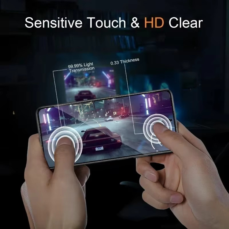 3 Stück Ultra-Klare Displayschutzfolie aus gehärtetem Glas für Xiaomi Poco F8 F7 Ultra F6 F5 Pro F4 F3 GT und Poco X7 X6 X5 X4 Pro X3 GT, Transparent - Bild 5