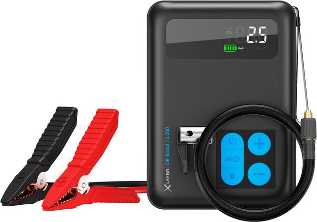 XLayer Off-Road 3.0 Powerbank mit Kompressor 12.000mAh schwarz/blau - Bild 1
