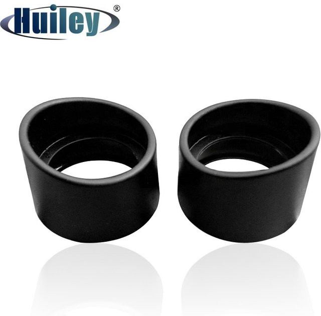 HUILEY Gummi-Augenmuscheln für Stereomikroskop und Teleskop, 2 Stück, Schwarz, Innendurchmesser: 34 mm, passend für 32-35 mm Okular - Bild 1