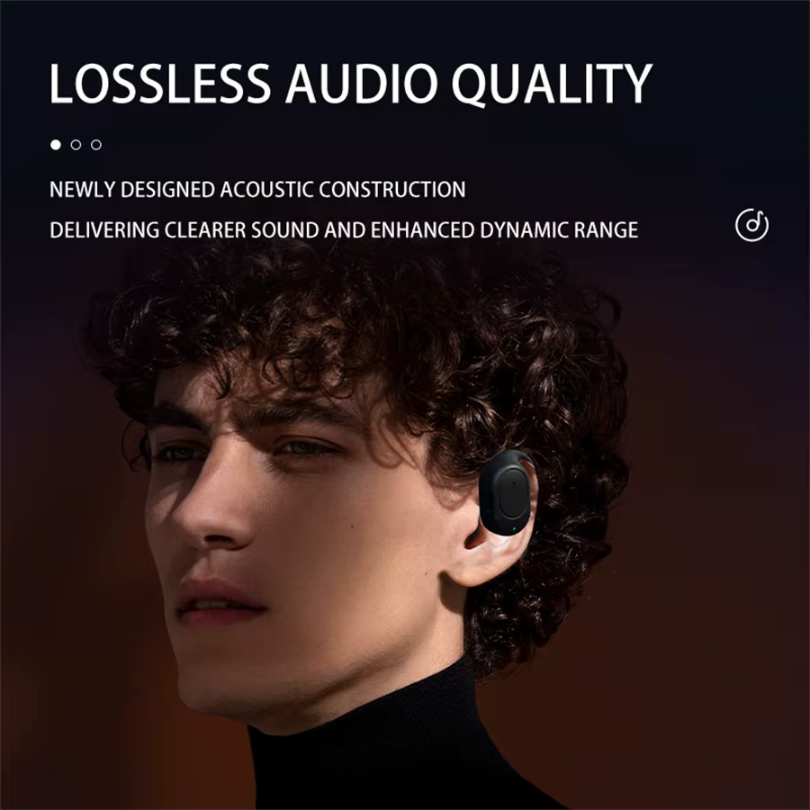 Briame Bluetooth Knochenleitung Kopfhörer mit Mikrofon und Noise Cancelling in Schwarz - Bild 4