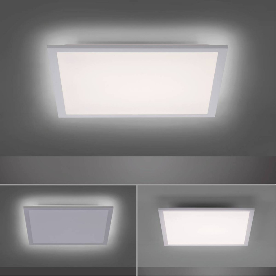 Just Light LED Deckenleuchte Flat in Weiß aus Kunststoff B/H/T: 45,5 x 6,0 x 45,5 cm - Bild 2