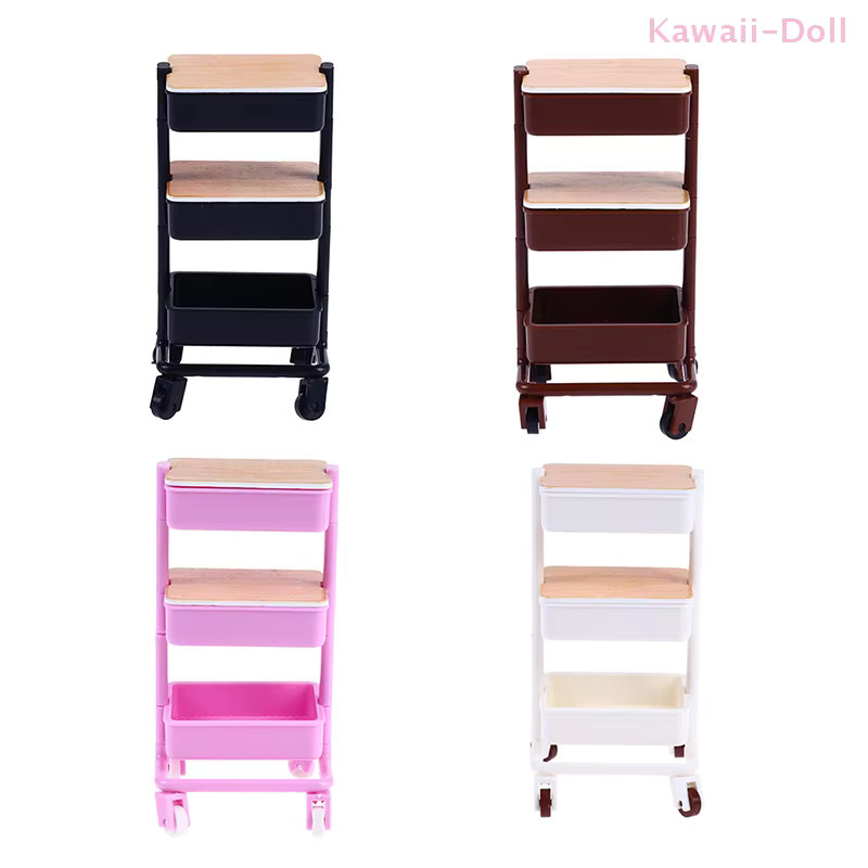 DIAPER&CORED Miniatur Trolley Esszimmer Warenkorb, Möbel mit Rädern, 1-teiliges Set - Bild 4