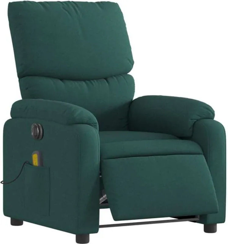 Elektrischer Massagesessel Relaxsessel von VidaXL in Grün aus Stoff und Metall - Bild 1