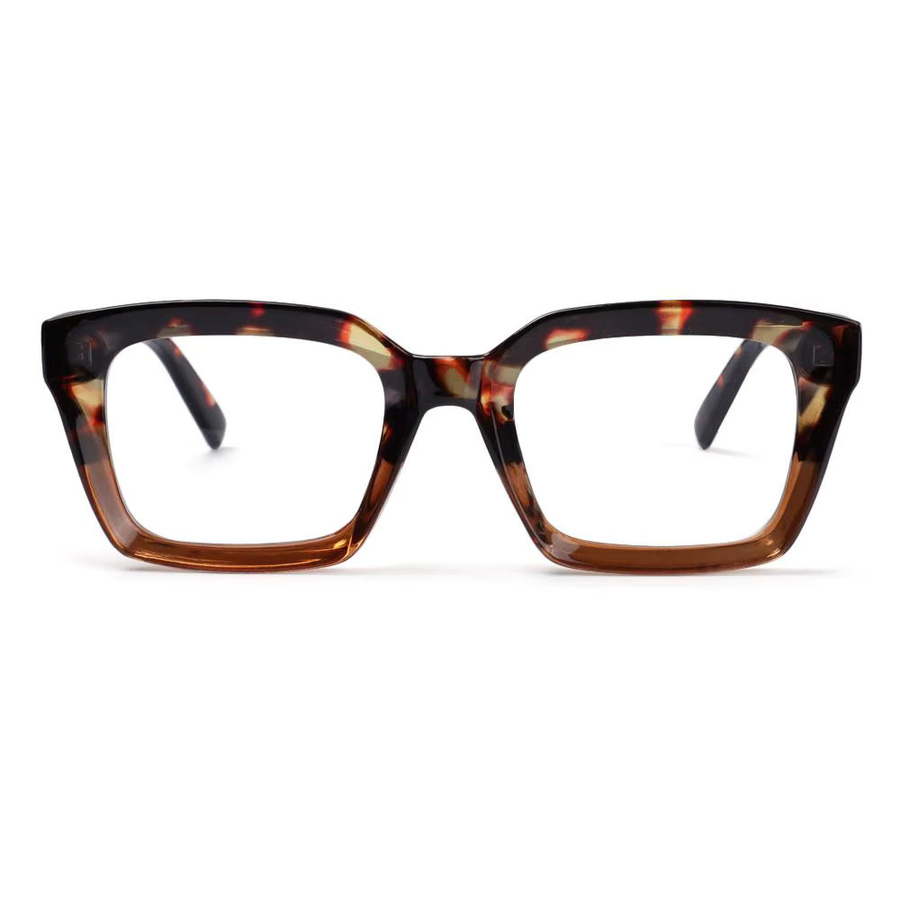 Übergroße quadratische Lesebrille, Unisex, Vollrand, Kunststoff - Bild 2