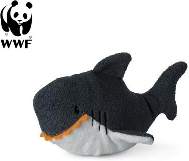 WWF Cub Club Stevie der Hai, Kuscheltier, grau, 20cm - Bild 1