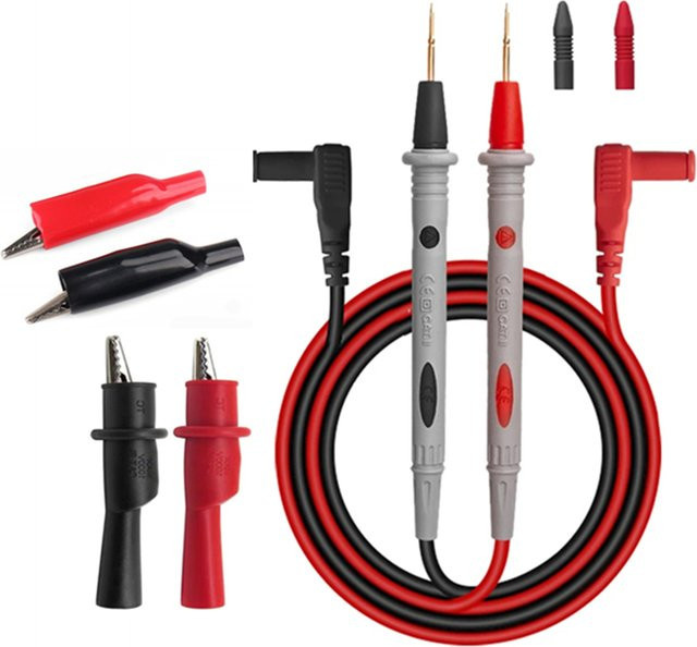 Testleitungen für Digital-Multimeter mit 10A 20A 1000V Nadelspitzen und Messkabeln - Bild 1