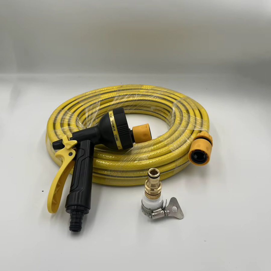 Multifunktionale Hochdruck-Wasserpistole in Gelb für die Autowäsche und den Garten - Bild 3