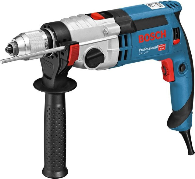 Bosch Professional Schlagbohrmaschine GSB 24-2 mit 1.100 W in Blau und Schwarz - Bild 1