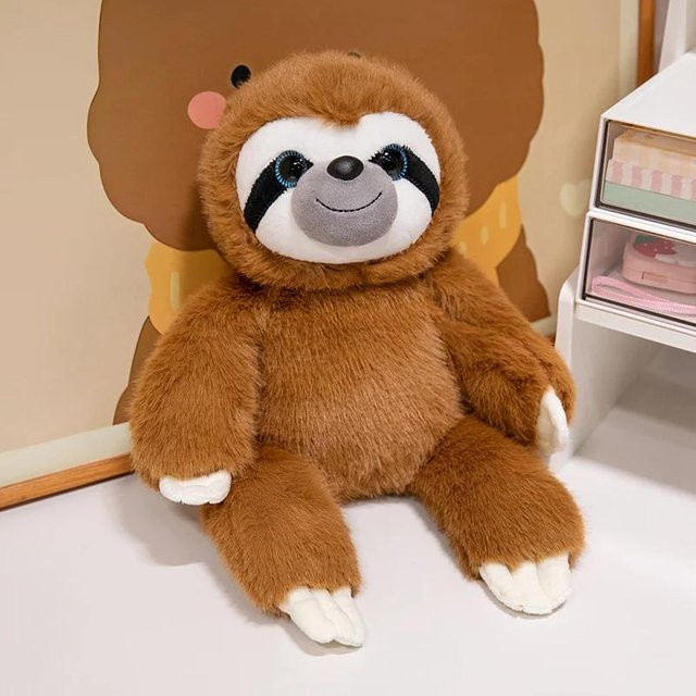 Kidsly Faultier-Plüschtier, braun, 35 cm - Bild 1
