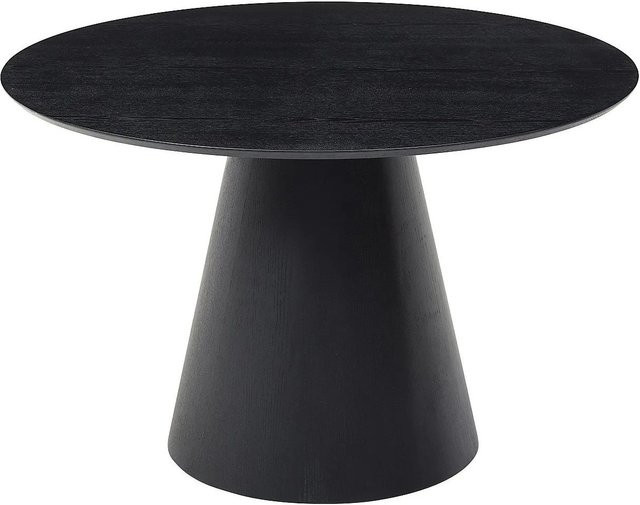 Vente-unique Esstisch Antaliza in Schwarz mit Eschenfurnier, rund, Durchmesser: 120 cm - Bild 1