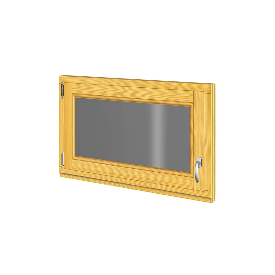 Roro Holzfenster Fichte braun mit Dreh-Kipp-Funktion B: 98 cm, H: 58 cm - Bild 2